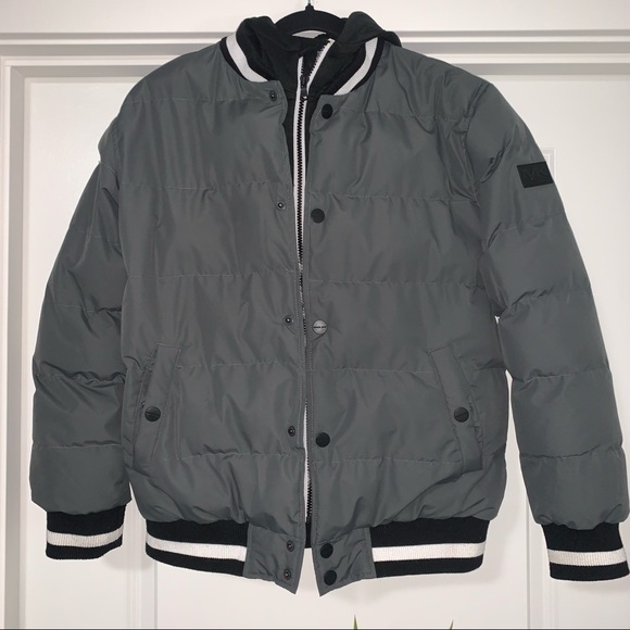 MICHAEL KORS puffer layered jacket with hoodie - Picture 3 of 15